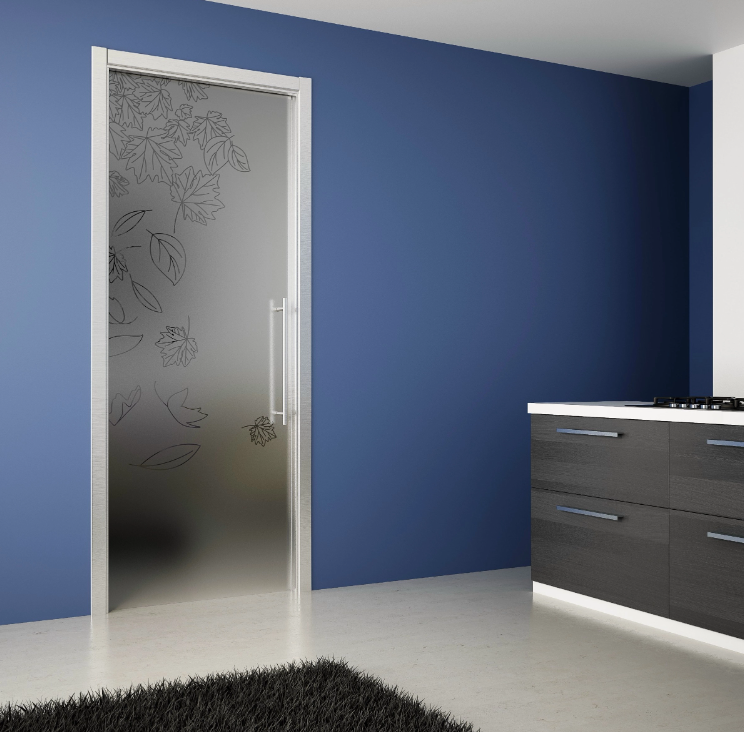 Acid etched Glass