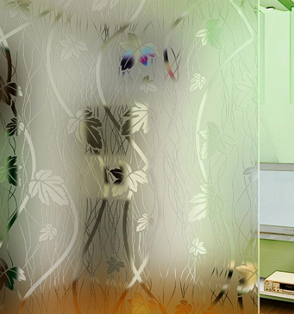 Acid etched Glass